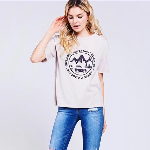 Adventure Graphic Tee Top (New) - Picture 1 of 2